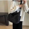Multi-Pocket Corduroy Tote Bag – Large Capacity Casual Satchel for Travel, Work & Commute