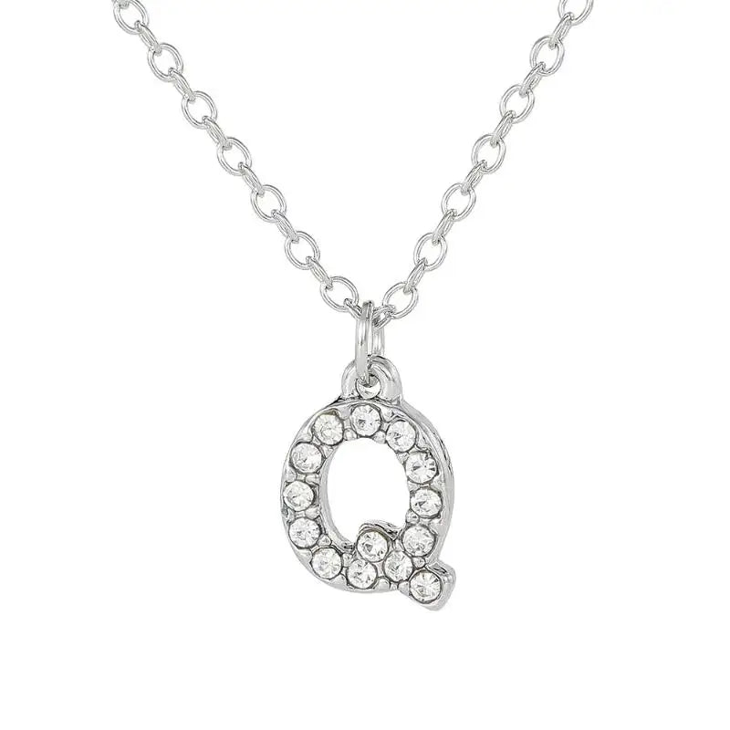 Initial Letter Pendant Necklace