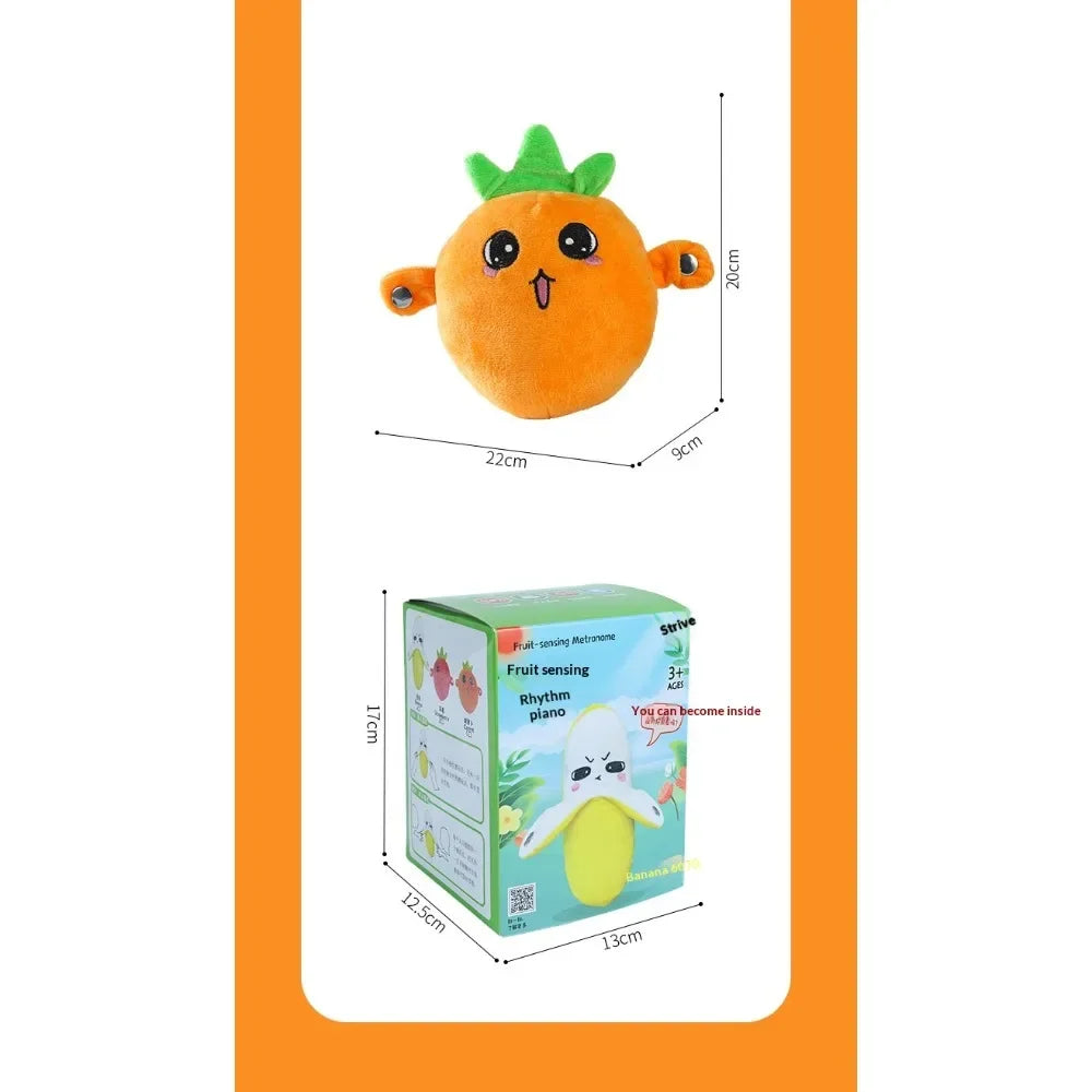 Interactive Musical Plush Bear Toy with Motion Sensor