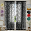 Romantic Lace Sheer Curtain with Floral Design