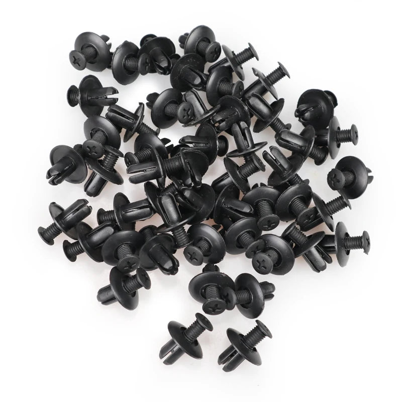 Plastic Push Rivets for Car Trim Panels (50-Pack)