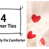 Red Heart Print Duvet Cover Set with Pillowcases