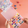 Pre-filled Sewing Bobbins Set with Storage Case