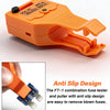 Orange FT-1 combination fuse tester and puller with anti slip design shown in a close-up view