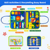 Montessori Busy Board – Dinosaur-Themed Sensory Learning Toy for Toddlers