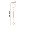 A pink silicone anti-drop pacifier clip with a teether shown against a white background.