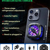 Magnetic Phone Cooler with Temperature Display