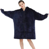 Oversized Wearable Blanket with Hood and Front Pocket