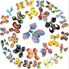 A collection of ten magic flying butterfly wind-up toys in various colors and designs.