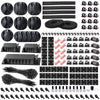 Complete Cable Management Kit with Adhesive Clips and Ties
