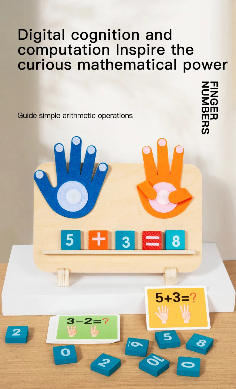 Wooden Finger Counting Math Toy for Kids