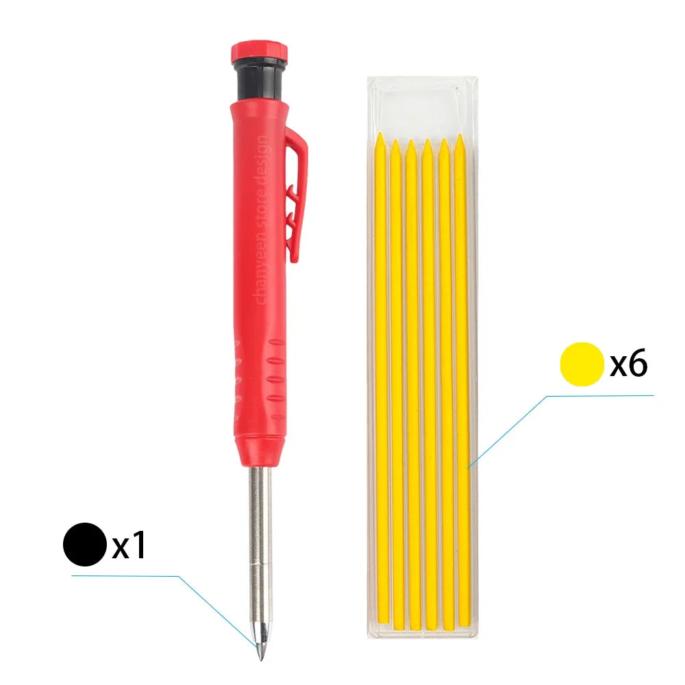Precision Carpenter's Mechanical Pencil with Integrated Sharpener