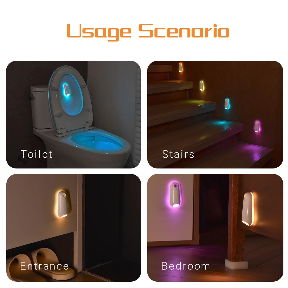 Motion Sensor Night Light for Bathroom