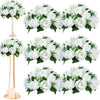 Set of 6 Silk Rose Flower Balls for Wedding & Event Decor