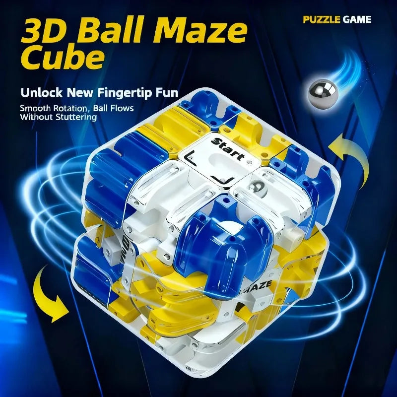 3D Ball Maze Puzzle Cube – Brain Teaser & Stress Relief Toy