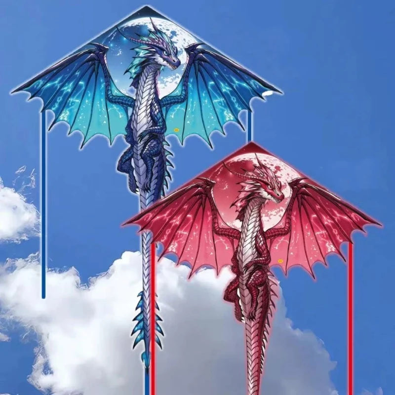 Vibrant 140cm Dragon Kite for Adults with 100m Line