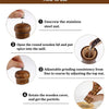 Wooden Pepper Mill with Adjustable Coarseness