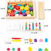Montessori Wooden Color & Shape Matching Puzzle for Toddlers