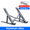 Adjustable Aluminum Laptop Stand with Cooling Design