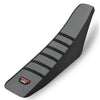 A black ribbed motorcycle seat cover with a Power Zone logo on the side.