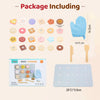 A package of wooden bake cookies and accessories including rolling pins and a silicone mat.