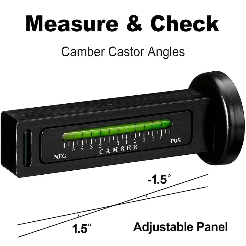 Magnetic Camber and Caster Gauge for Wheel Alignment