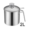 2L Stainless Steel Oil Dispenser with Fine Mesh Filter