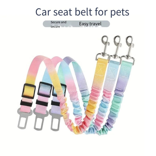 Correa de Seguridad Ajustable para Perros en el Coche
