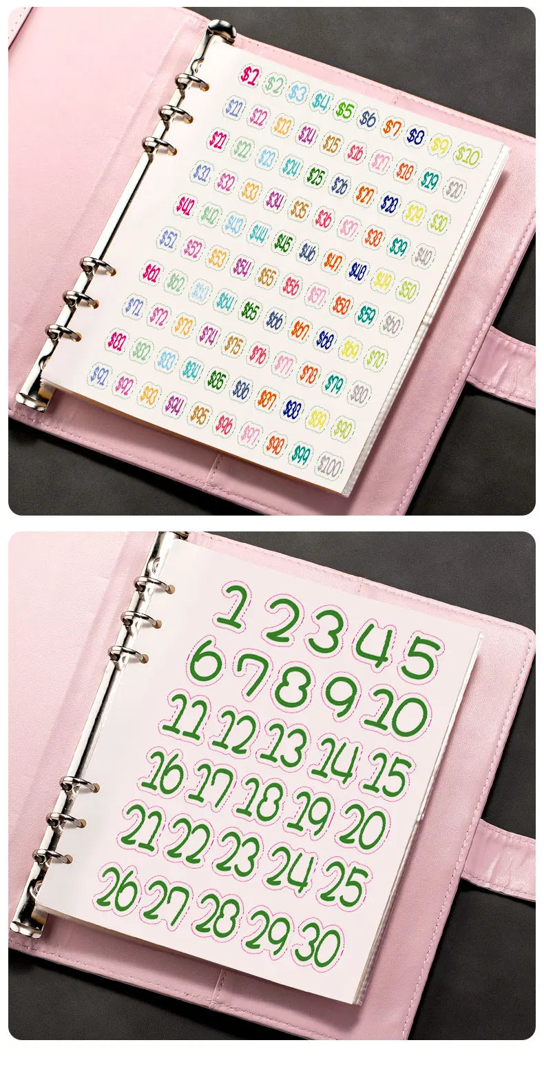 A5 Cash Savings Challenge Binder with 100 Envelopes