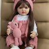 Lifelike Reborn Baby Girl Doll with Soft Silicone Body