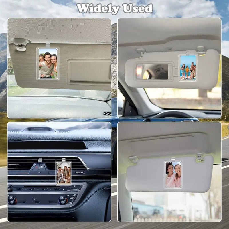 Magnetic Car Sun Visor Photo Frame