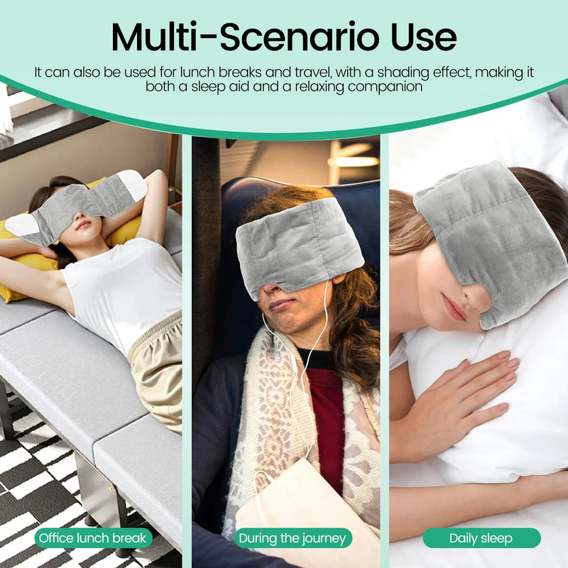Weighted Velvet Sleep Mask with Adjustable Strap