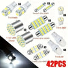 Complete 42-Piece LED Interior Light Kit for Cars