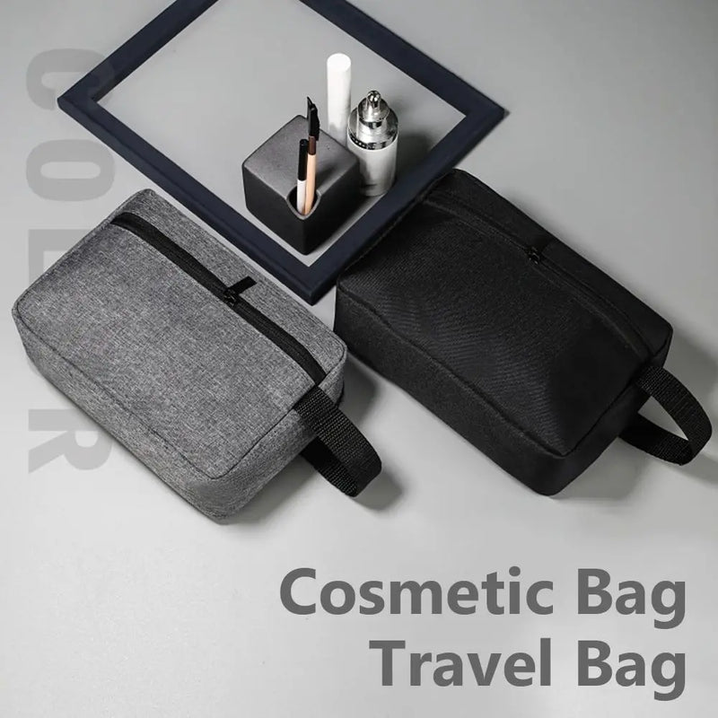 Compact Canvas Toiletry Bag