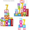 Montessori Wooden Number Puzzle - Counting & Stacking Toy for Kids