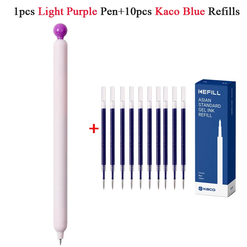 KACO POPUP Retractable Gel Pen – 0.5mm Smooth Writing, Quick-Dry Ink