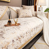 Gold-Foil Velvet Sofa Cushion Cover – Non-Slip, Machine Washable