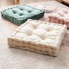 Modern Square Floor Cushion – Soft Cotton-Filled Seat Pad