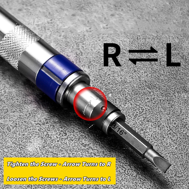 6-in-1 Impact Screwdriver Set for Stuck Fasteners