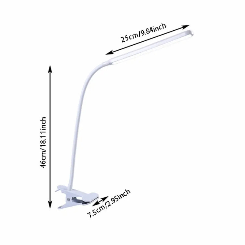 Adjustable LED Desk Lamp with Clamp
