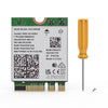 A green and black PCIe network card with an orange connector and a yellow plastic tip.