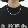 Double-Layer Star Pendant Necklace