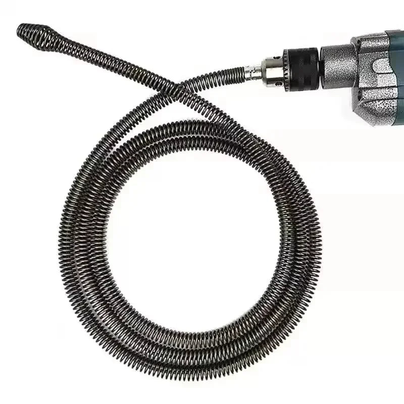 Flexible Drain Cleaning Snake with Drill Adapter
