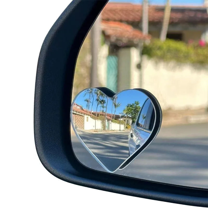 Heart-Shaped Car Blind Spot Mirrors (2-Pack)