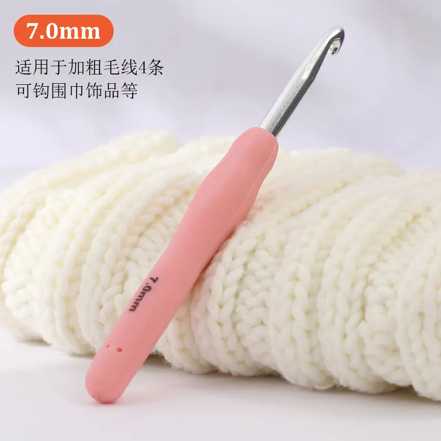 Aluminum Crochet Hook Set for Chunky Yarn & DIY Crafts