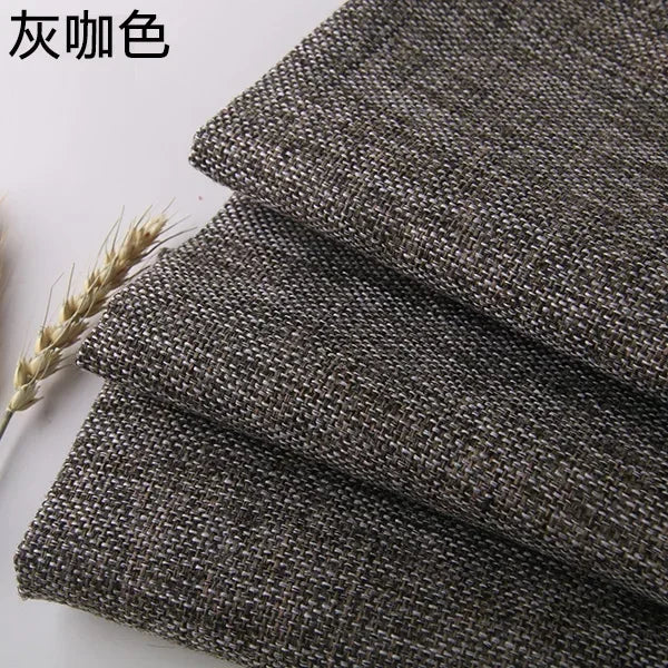 Premium Cotton-Linen Upholstery Fabric – Solid Colors, Durable & Versatile