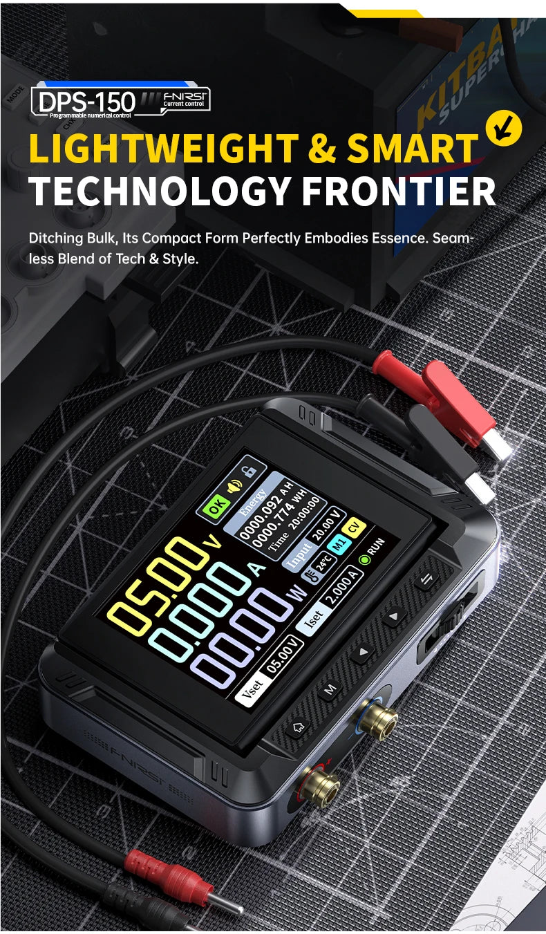 Portable 30V 5A Adjustable DC Power Supply with Digital Display