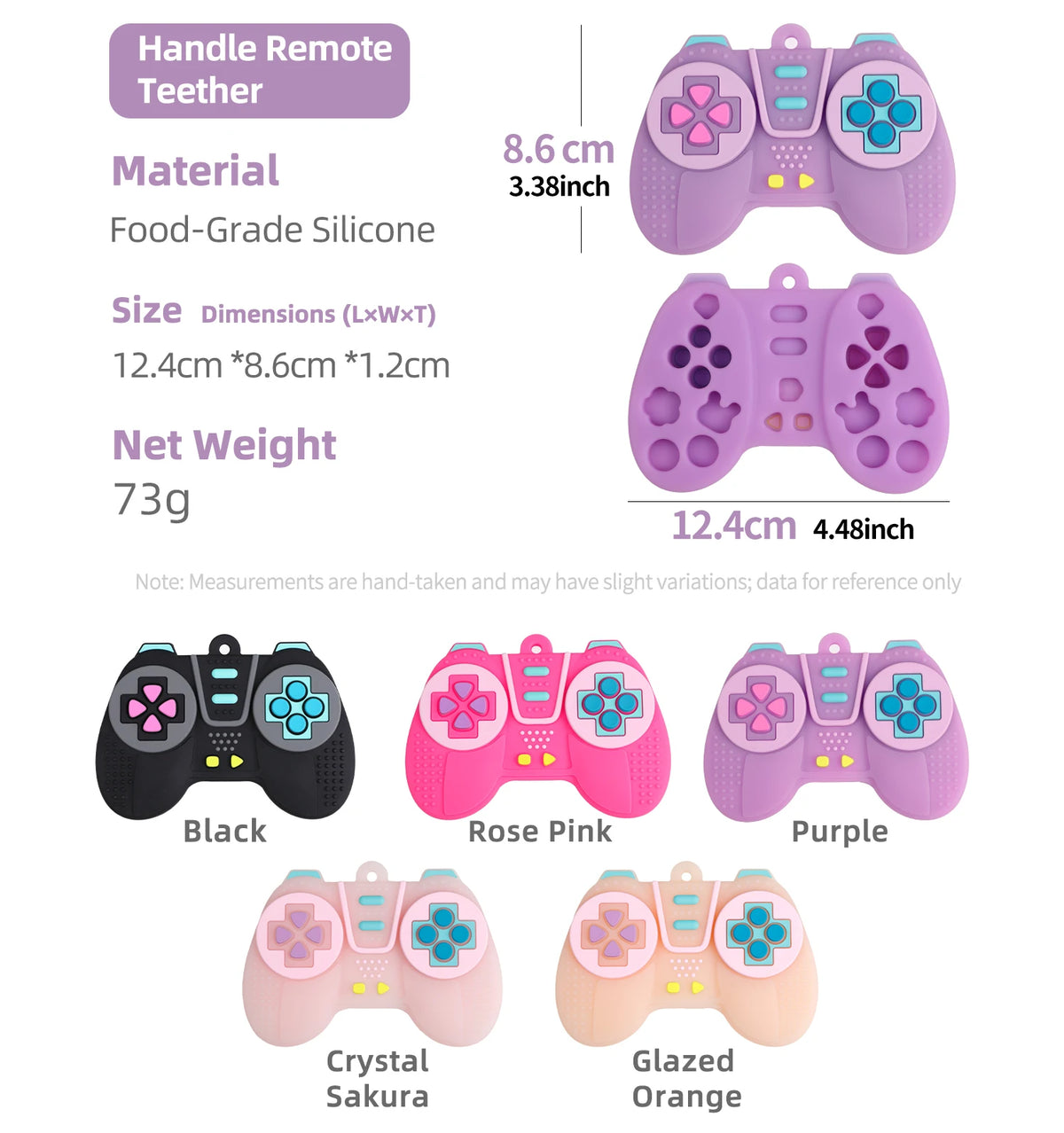 2-Piece Baby Teether Set – Silicone Remote & Game Controller