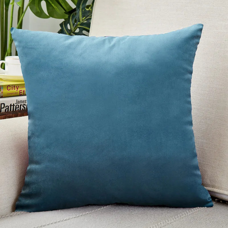 Velvet Throw Pillow Cover for Sofa and Bed Decor