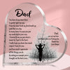 Heart-Shaped Acrylic Keepsake Plaque for Dad